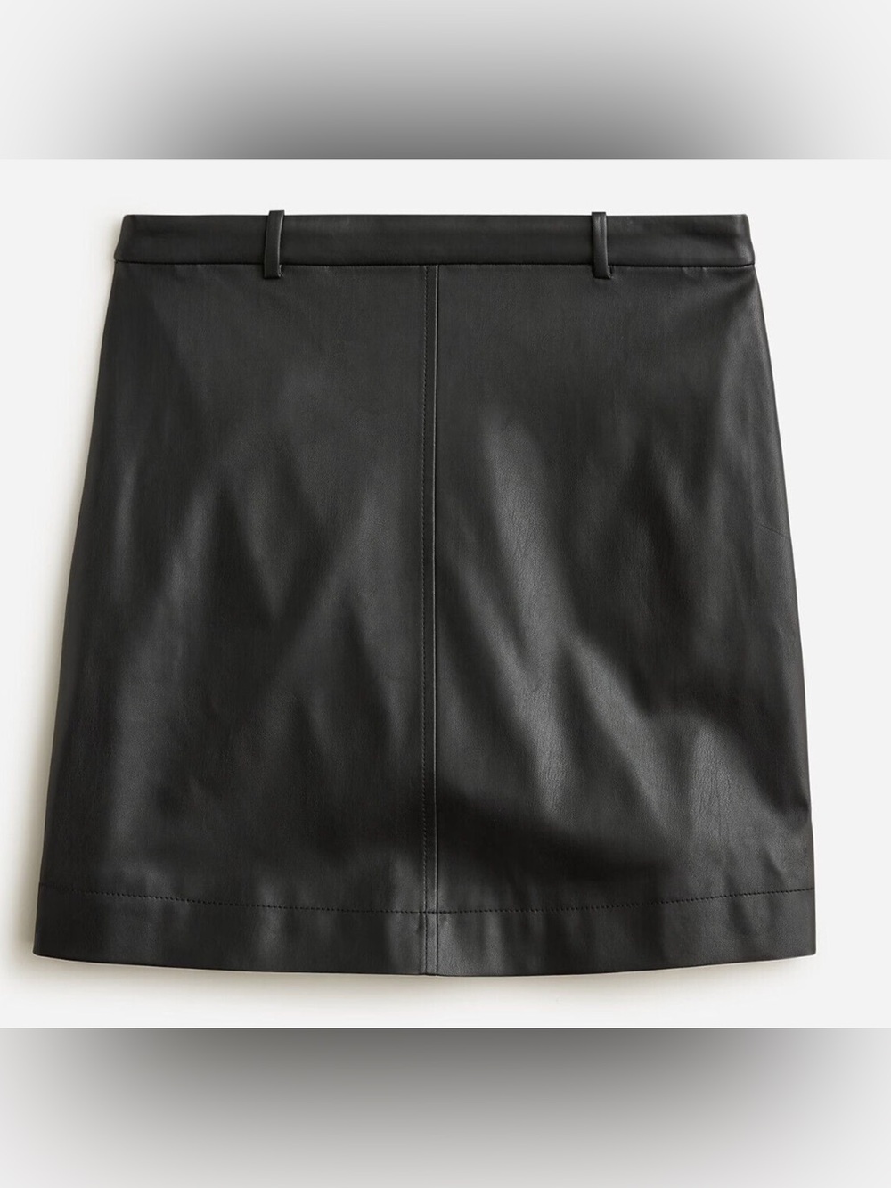 JCrew Trouser mini skirt in faux leather